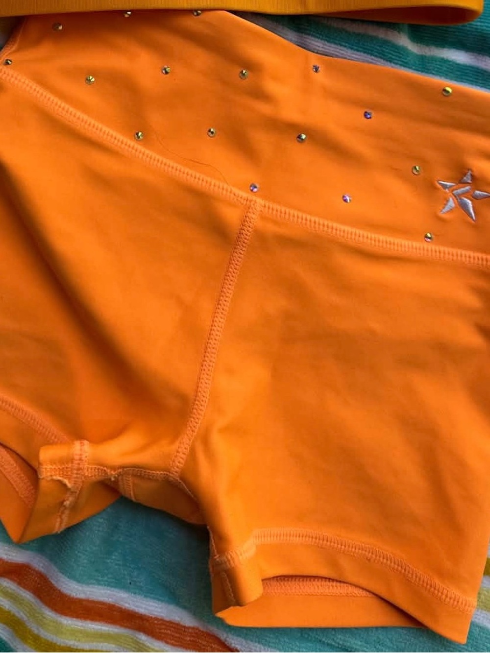 Girls' Orange rebel cheer athletic YS